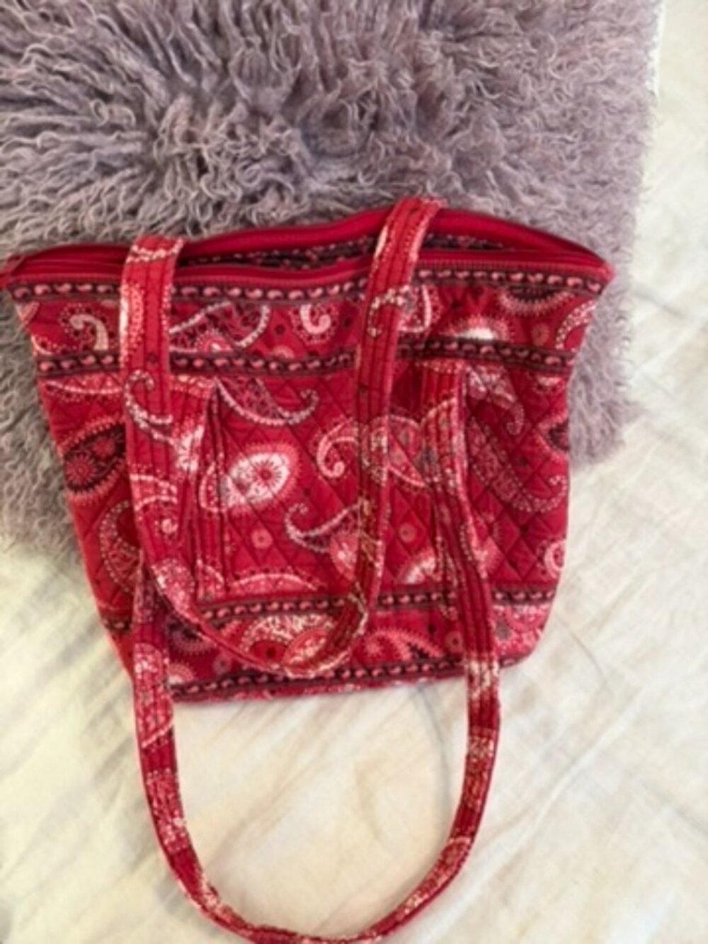 Vera Bradley Mesa Red Quilted Bag